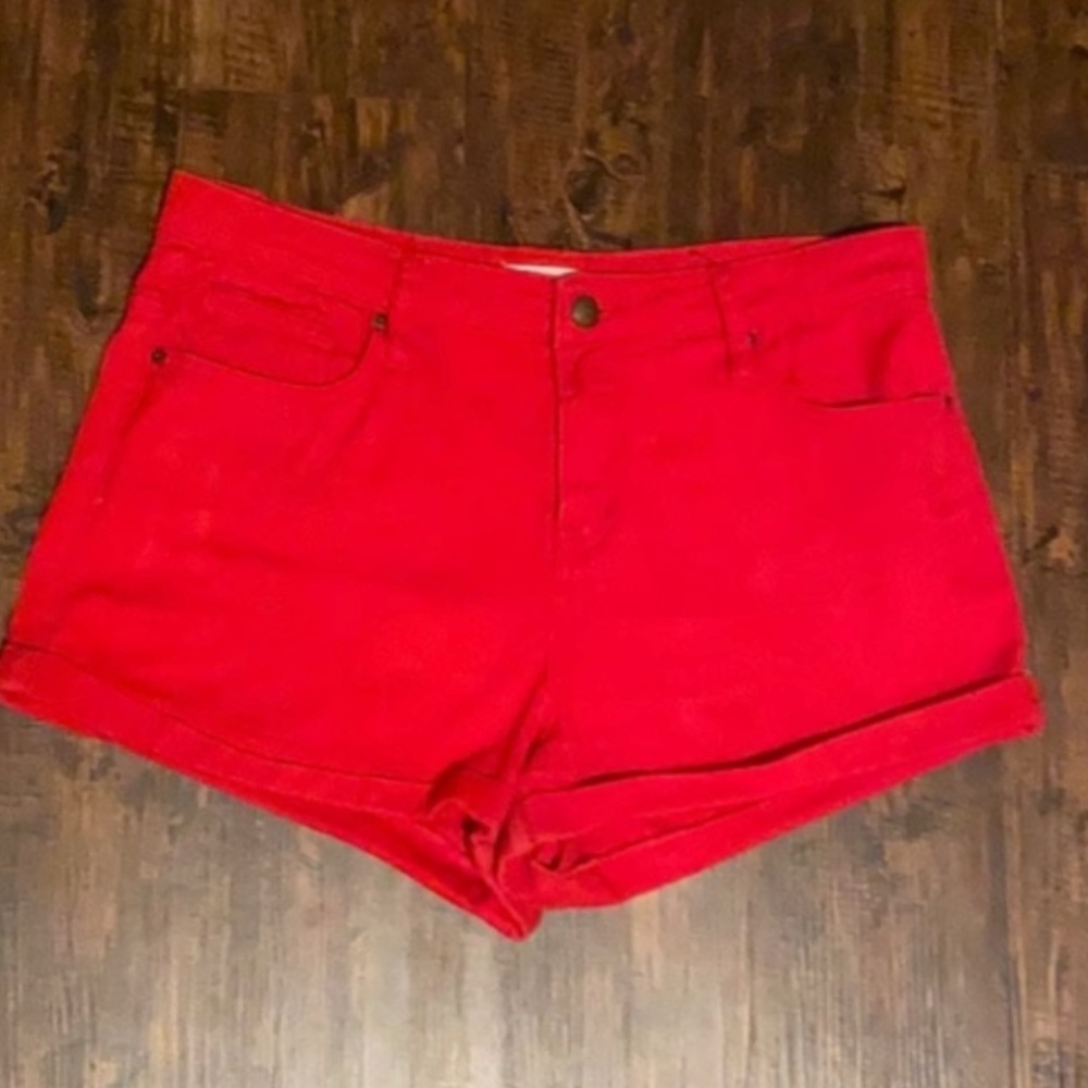 ADAM LEVINE COLLECTION High-Rise Shorts